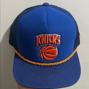 New Era Blue and Orange Knicks Hat